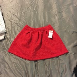 Girls red skirt